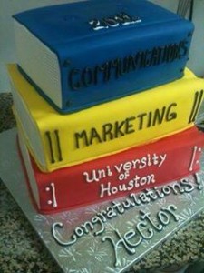 University of Houston Graduation Cake